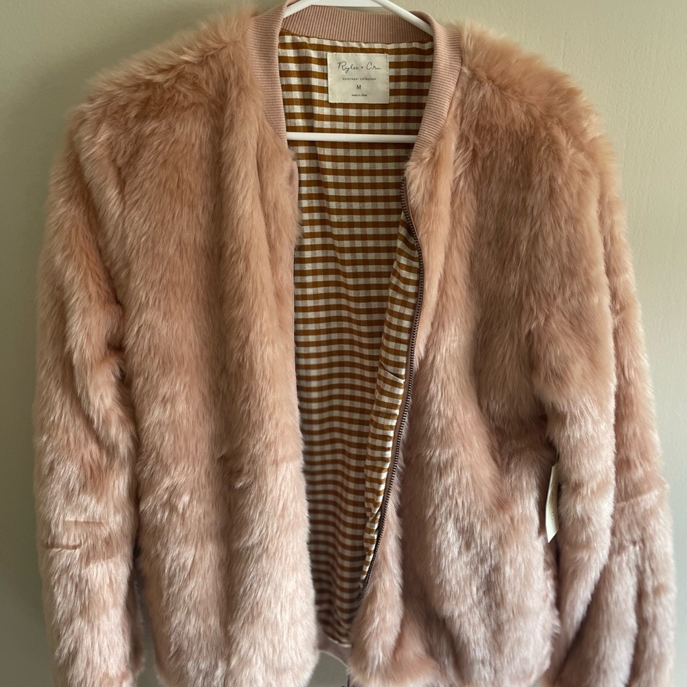 NWT Rylee and Cru Faux Fur jacket